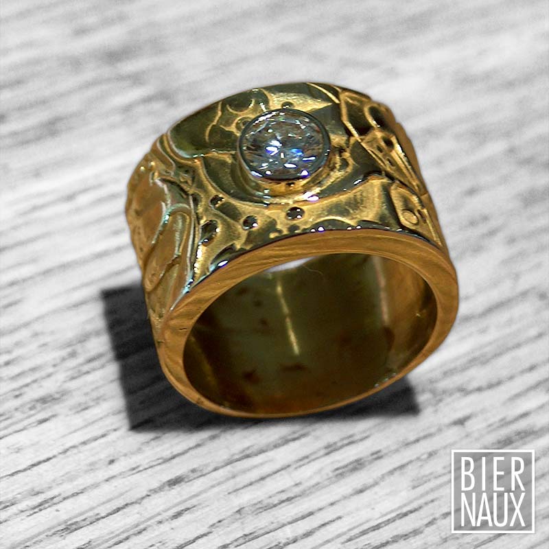 Bague - Or jaune & diamant (1.20 ct)