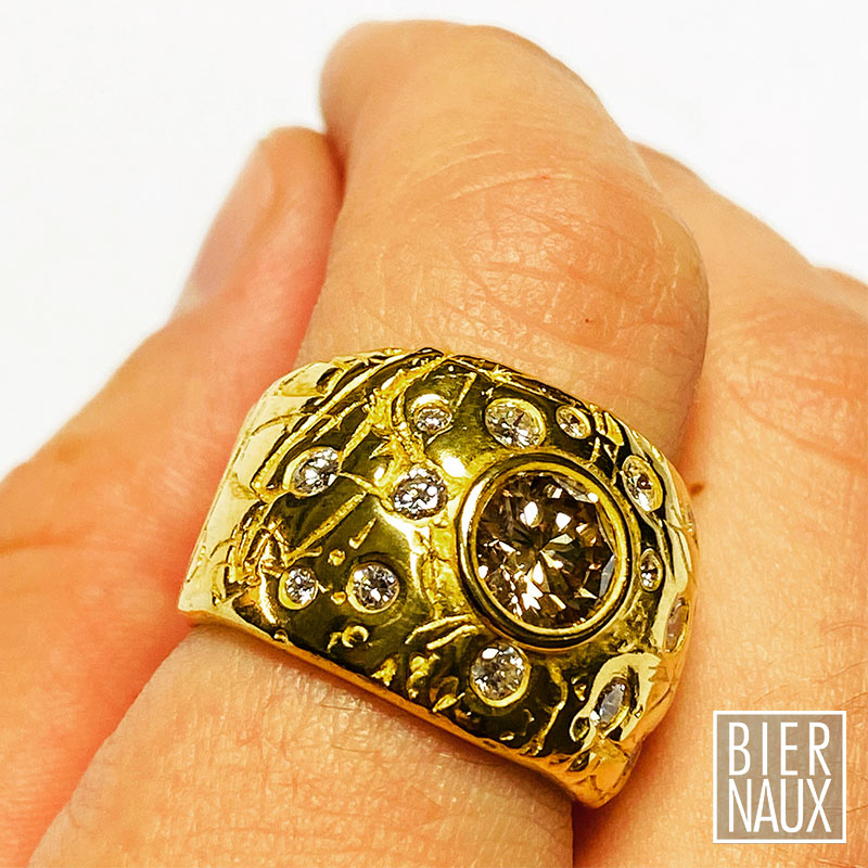 Bague - Or jaune & diamant